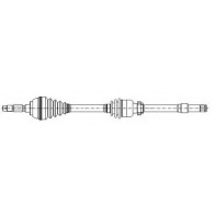 DRIVESHAFT CITROEN BERLINGO 96> RIGHT 1.6 HDI [+]ABS
